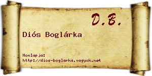 Diós Boglárka névjegykártya